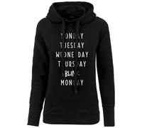 Mister Tee Femmes Blink Capuche Pull Imprimé Inscription Pull Sweat à Capuche
