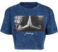 Mister Tee Femmes Ladies Pray Tee Indigo White XS