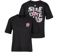 Miss Tee Self Love Club Short Sleeve T-shirt Noir 4XL Femme