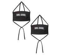 Mister Tee Foulard noir / blanc, Taille One Size