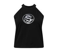 DÃ©bardeur court femme grandes tailles grandes tailles Mister Tee Dragon Noir 2XL