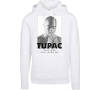 Mister Tee Herren 2Pac Prayer Hoody Kapuzenpullover, White, XL