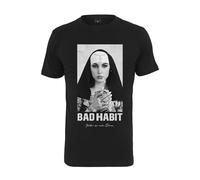 T-shirt homme - MISTER TEE - BAD HABIT - noir - col arrondi - manches courtes XL