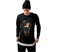 Mister Tee Herren Mtv High Energy Crewneck Sweatshirts, Black, L