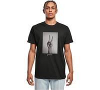 Mister Tee Homme Thé Peace Sign T shirt, Noir, M EU