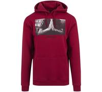 Mister Tee Sweat-shirt 'Pray' gris et rouge rubis Taille XL