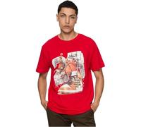 Mister Tee Thé Ballin Vintage T-Shirt, Rouge Urbain, L Homme