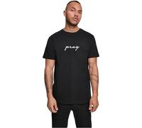 Mister Tee Homme Pray Emb Tee T shirt, Noir, XL EU