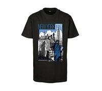 Mister Tee Kids New York City Tee Black 122/128, T-Shirt garçons, Black, 122/128
