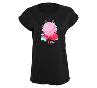 Mister Tee Ladies Future Season Tee T-Shirt Haut Fleurs Noir Rose