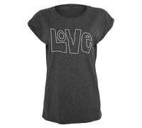 Mister Tee Ladies Love Tee T-Shirt Femmes Haut Amour Coton Col Rond Femme