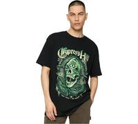 Mister Tee Men's Cypress Hill Skull Face Oversize Tee Black XL T-Shirt