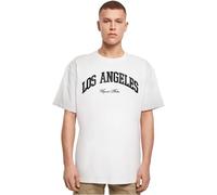 Mister Tee Mt2462-l.a. College Oversize Tee T-Shirt, Blanc, XL Mixte