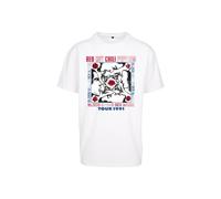 Mister Tee Mt2472-red Hot Chilli Peppers Oversize Tee T-Shirt, Blanc, XS Hommes