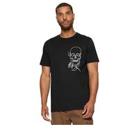 Mister Tee Mt2694-Skull One Line Shirt, Noir, L Hommes