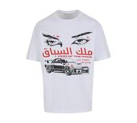 Mister Tee Mt3849-king of The Race Oversize Tee T-Shirt, Blanc, M Hommes