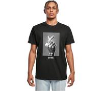 Mister Tee T-Shirt gris / noir / blanc, Taille M