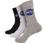 Mister Tee Nasa Insigne Chaussettes 3-Pack Univers Astronaute 3er Unisexe 35-50
