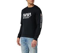 Mister Tee Homme Nasa Crewneck Pull, Noir (Black 00007), XS EU