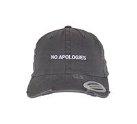 Mister Tee No Apologies Low Profile Destroyed Cap darkgrey, one size