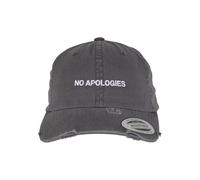 Mister Tee No Apologies Low Profile Destroyed Cap darkgrey, one size