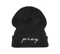 Mister Tee Pray Broderie Bonnet À Rabat Unisexe En Côtelé