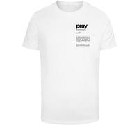 Mister Tee Pray Definition T-Shirt Pour Hommes En Coton Jersey Prier Foi Neuf
