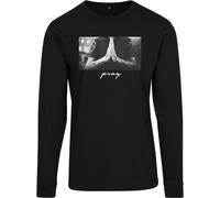 Mister Tee Urban Classics Pray Long Sleeve T-shirt Noir S Homme