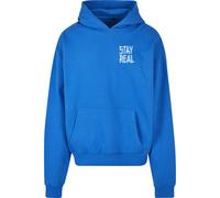 Mister Tee Pull-over 'Stay' bleu cobalt / blanc, Taille M
