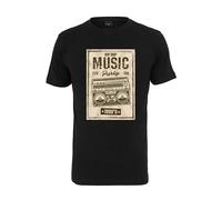 Mister Tee Retro Boom Tee Noir XL T-Shirt, Homme