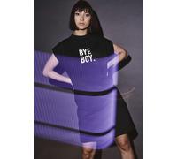 Mister Tee Robe Ladies Bye Boy Extended Shoulder Black XS