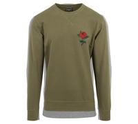 Mister Tee Rose Col Shirt à Manches Longues Fleur Amour Pull Homme