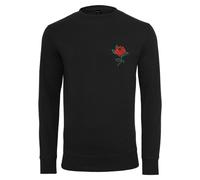 Mister Tee Rose Col Shirt à Manches Longues Fleur Amour Pull Homme