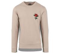 Mister Tee Rose Col Shirt à Manches Longues Fleur Amour Pull Homme