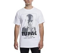 Mister Tee Shirt - 2PAC Only God Can Judge Me blanc