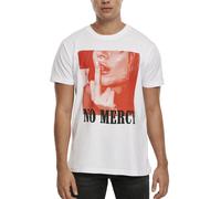 Mister Tee T-Shirt 'No Mercy' orange / noir / blanc, Taille S