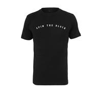 Mister Tee Spin The Block Tee T-Shirt Haut Imprimé Noir Blanc Coton