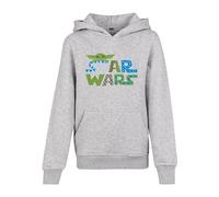 Mister Tee Sweat à Capuche avec Logo coloré Star Wars pour Enfants Sweatshirt, Gris, 146-152 Mixte