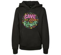 Mister Tee Save And Love Hoodie Noir 110-116 cm Garçon