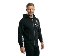Sweatshirt Ã capuche zippÃ© Mister Tee Mary Cross Fluffy Noir 2XL
