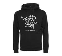 Mister Tee Sweat-shirt 'Bad Boy New York' noir / blanc, Taille XS