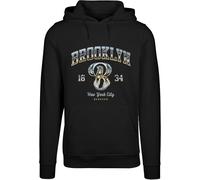 Mister Tee Sweat-shirt 'BRKLN' bleu clair / jaune clair / noir, Taille XS