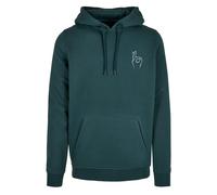 Mister Tee Sweat-shirt 'Easy Sign' vert foncé / blanc, Taille XS