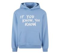 Mister Tee Sweat-shirt 'If You Know' bleu clair / blanc, Taille XXXL