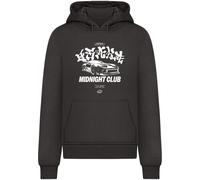 Mister Tee Sweat-shirt 'Midnight Racing Club' noir / blanc, Taille M