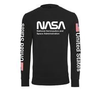 Mister Tee Sweat-shirt 'Nasa US' rouge / noir / blanc, Taille XS