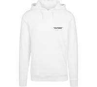 Mister Tee Sweat-shirt 'Out$ide' noir / blanc, Taille L
