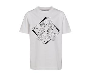 Mister Tee T-Shirt '101 Dalmatiner Couple' jaune / corail / noir / blanc naturel, Taille 110-116