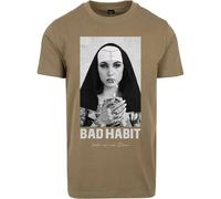 Mister Tee Bad Habit Tee T-Shirt en Coton pour Homme avec Impression Photo Coupe Droite Tailles XS à 5XL, Olive, XXL