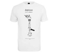 T-shirt Mister Tee Depresso Blanc 2XL